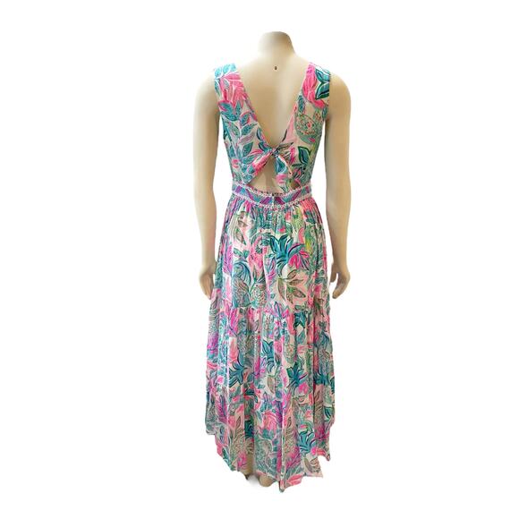 Lilly Pulitzer Charleen Multicolor Maxi Dress Size 0 - Picture 9 of 14